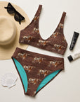 Yeehaw Leather & Longhorns Bikini