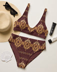 Yeehaw Gold Aztec Bikini