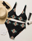 Yeehaw Black Aztec Bikini