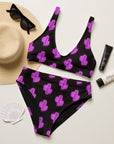 Yeehaw Purple Neon Cactus Bikini