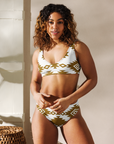 Yeehaw Bold Brown Aztec Bikini