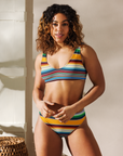 Yeehaw Mustard Serape Bikini