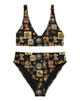 Yeehaw Vintage Cowboy Collage Bikini