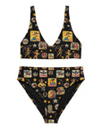 Yeehaw Vintage Cowgirl Collage Bikini
