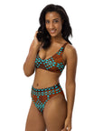 Yeehaw Turquoise Aztec Bikini