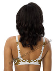 Yeehaw Bold Brown Aztec Bikini Top