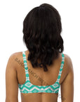 Yeehaw Turquoise Aztec Bikini Top