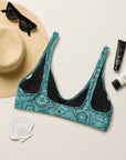 Yeehaw Turquoise Bandana Bikini Top