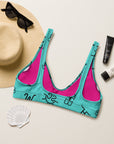 Yeehaw Turquoise Brands Bikini Top