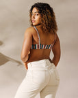Yeehaw Cocoa Aztec Bikini Top