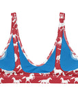Yeehaw Red Rodeo Cowboy Bikini Top