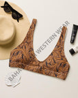 Yeehaw Tooled Leather Bikini Top