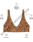 Yeehaw Tooled Leather Bikini Top