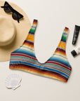 Yeehaw Mustard Serape Bikini Top