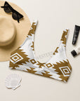Yeehaw Bold Brown Aztec Bikini Top