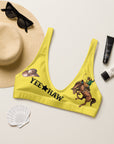 Yeehaw Mustard Bronc Buster Bikini Top