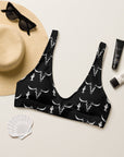 Yeehaw White Bullhead Cactus Bikini Top