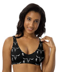 Yeehaw White Bullhead Cactus Bikini Top