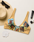 Yeehaw Let's Be Cowboys Bikini Top
