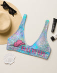 Yeehaw Howdy Opal Glitter Bikini Top