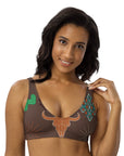 Yeehaw Bullhead Cactus Bikini Top