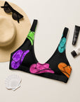 Yeehaw All Neon Hat Bikini Top