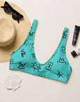 Yeehaw Turquoise Brands Bikini Top