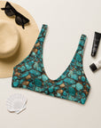 Yeehaw All Turquoise Bikini Top