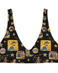 Yeehaw Vintage Cowgirl Collage Bikini Top