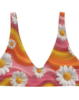 Yeehaw Groovy Floral Bikini Top