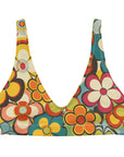 Yeehaw Woodstock Retro Floral Bikini Top