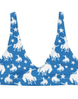 Yeehaw Blue Rodeo Cowboy Bikini Top
