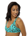 Yeehaw Turquoise Horseshoe Bikini Top