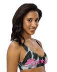 Yeehaw Cow Print Bikini Top