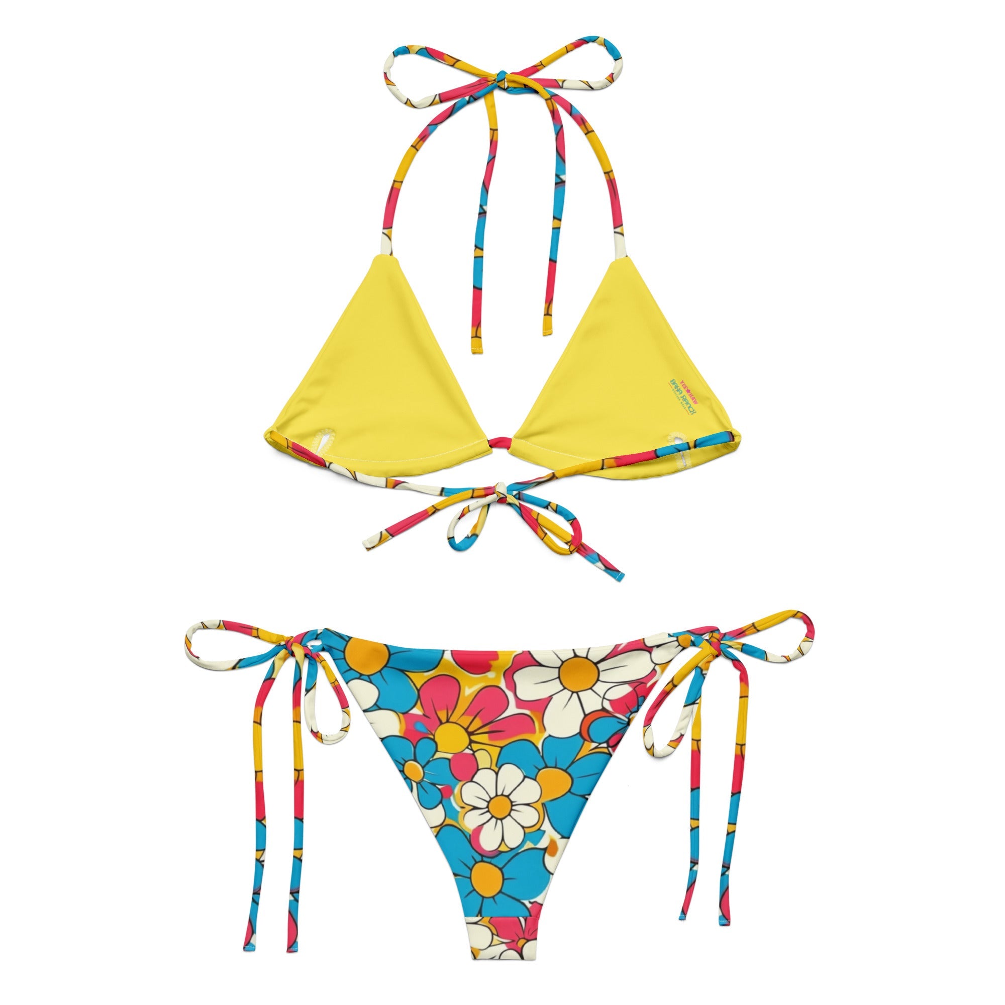 Yeehaw Flower Child Retro String Bikini