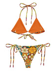 Yeehaw Woodstock Retro Floral String Bikini