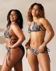 Yeehaw Gray Aztec String Bikini