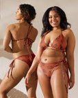 Yeehaw Brown Cattle Brand String Bikini
