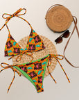 Yeehaw Orange String Bikini