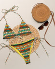 Yeehaw Native Aztec String Bikini
