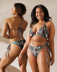 Yeehaw Gray Aztec String Bikini