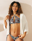 Yeehaw Gray Aztec String Bikini