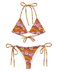Yeehaw Groovy Floral String Bikini