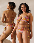 Yeehaw Groovy Floral String Bikini