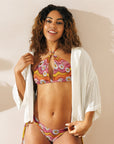 Yeehaw Groovy Floral String Bikini