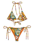 Yeehaw Woodstock Retro Floral String Bikini