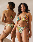 Yeehaw Woodstock Retro Floral String Bikini