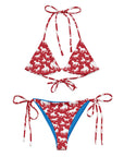 Yeehaw Red Rodeo Cowboy String Bikini