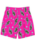 Yeehaw Leopard Lightning Men's Swim Trunks