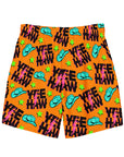Yeehaw Orange Men's Swim Trunks
